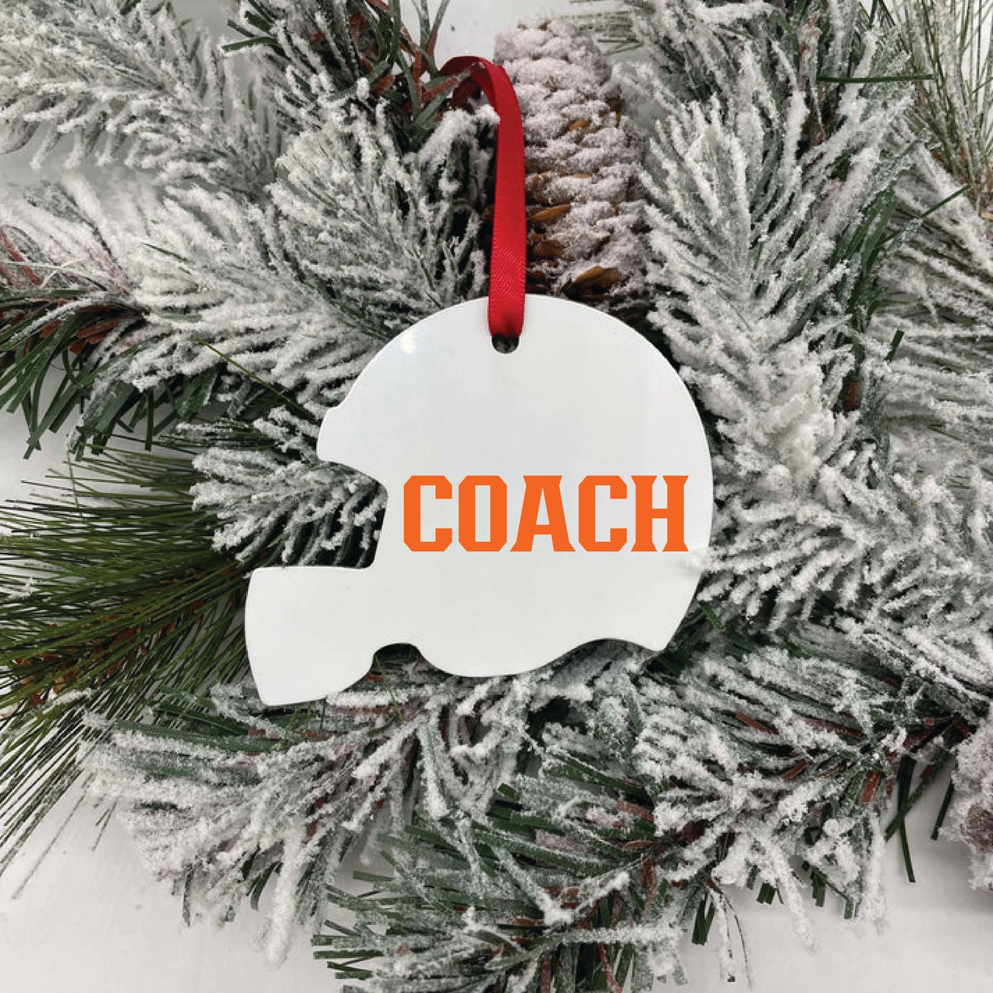 Helmet Ornament - ORANGE Team