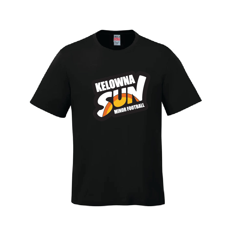 Kelowna Sun Minor Football T-shirts - Black