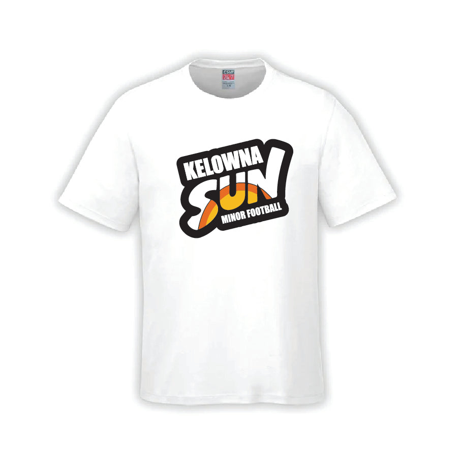 Kelowna Sun Minor Football T-shirts - White
