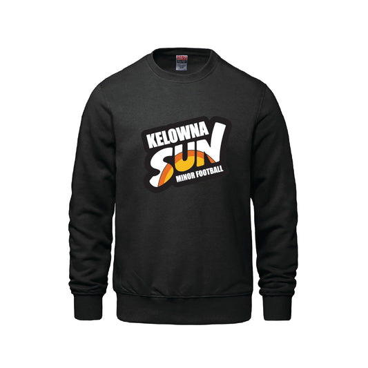 Kelowna Sun Minor Football Crew Neck - Black