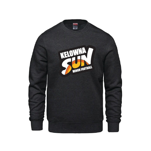 Kelowna Sun Minor Football Crew Neck - Charcoal