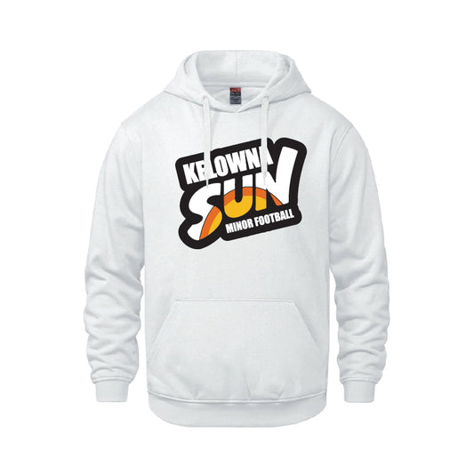 Kelowna Sun Minor Football Hoodie  - White