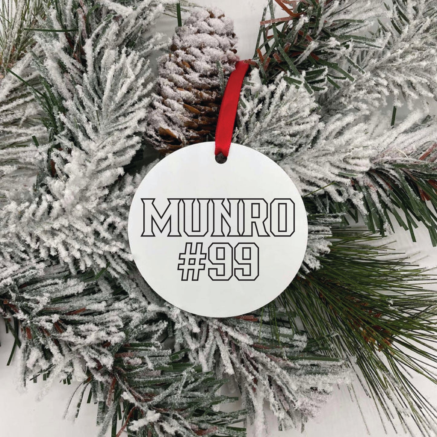 Round Ornament - WHITE Team