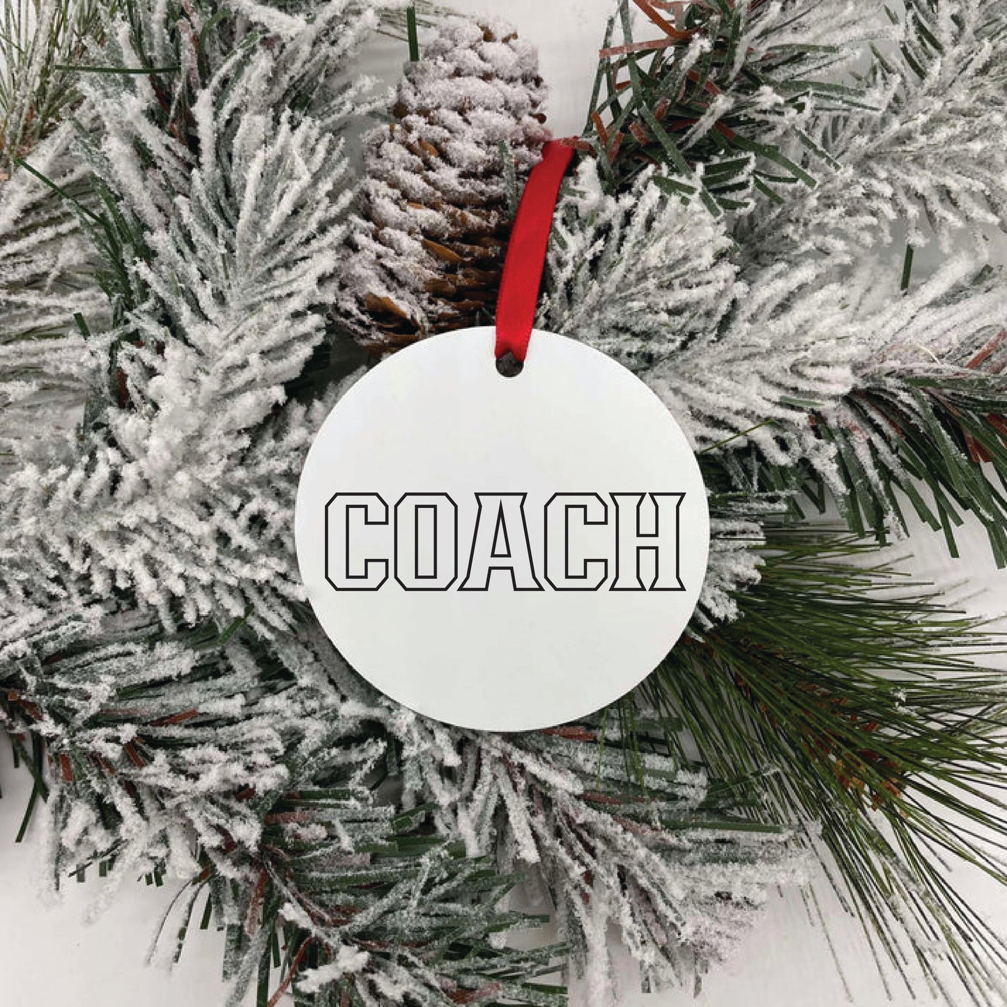 Round Ornament - WHITE Team