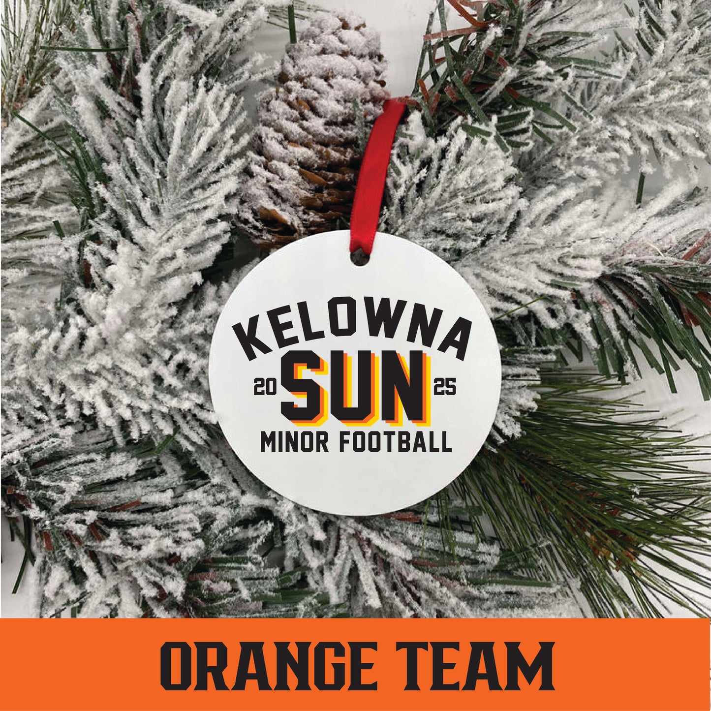 Round Ornament - ORANGE Team