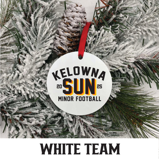 Round Ornament - WHITE Team