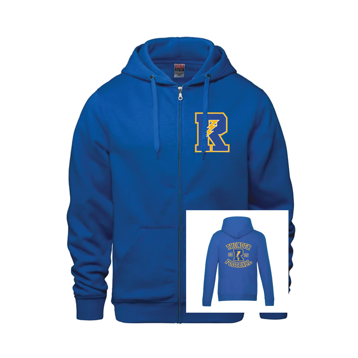 RSS - Royal Blue  Zip-Up Hoodie