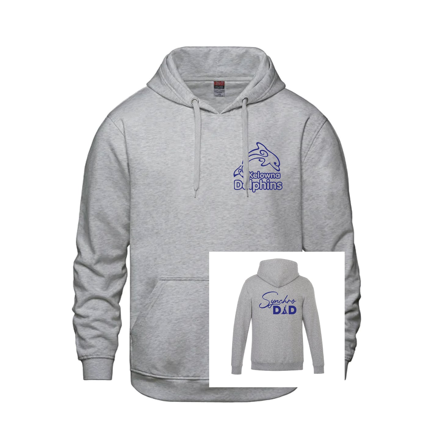 Kelowna Dolphins Synchro Dad  - Light Grey
