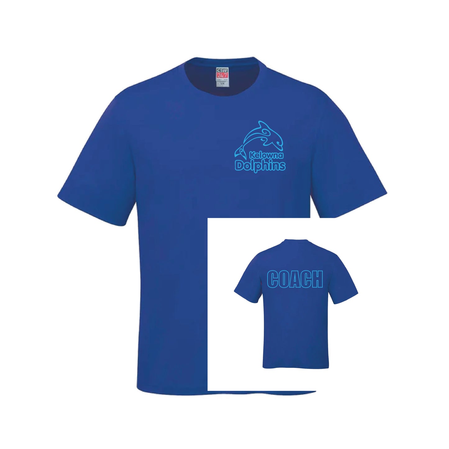 Kelowna Dolphins T-Shirt Coach - Blue